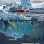 Wireless optical links remain stable even through shifting ice pack to facilitate data links with sub-ice AUV fleets.